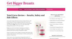 Desktop Screenshot of breastenlargementcreamreviews.com